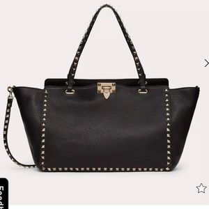 Valentino Medium Grainy Calfskin Rockstud Bag
